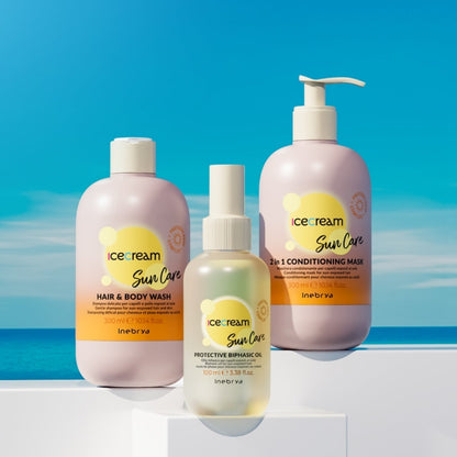 INEBRYA KIT SUN CARE SHAMPOO + MASCHERA 2IN1 + OLIO IN OMMAGGIO BAG