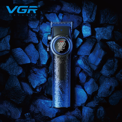 VGR V-001 Blue Hair Clipper - Professional Look