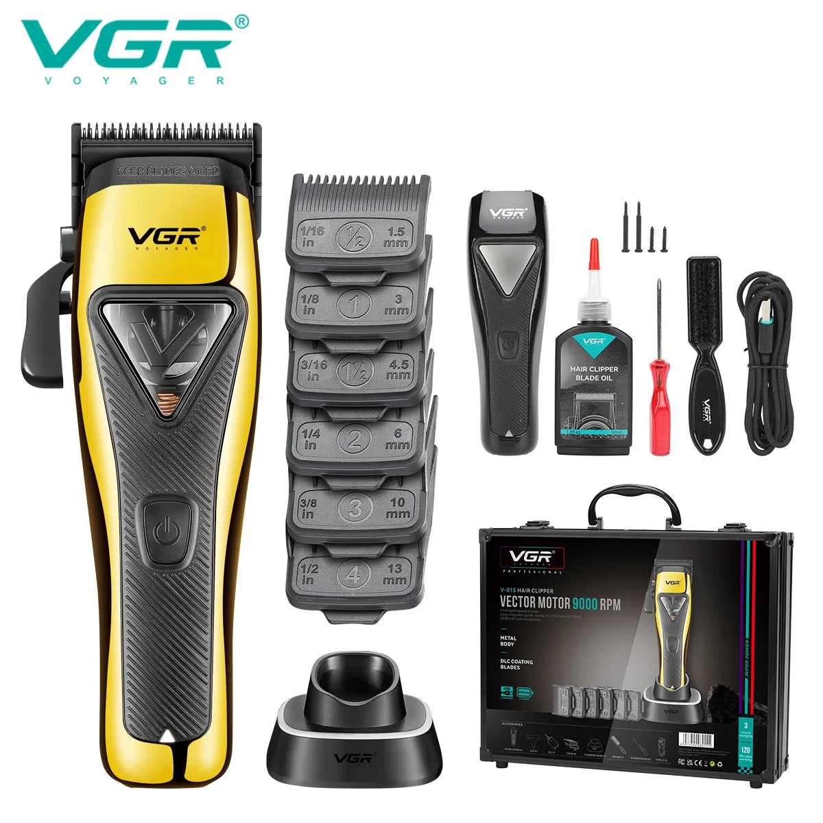 VGR Hair Clipper V-015 - Professional Look