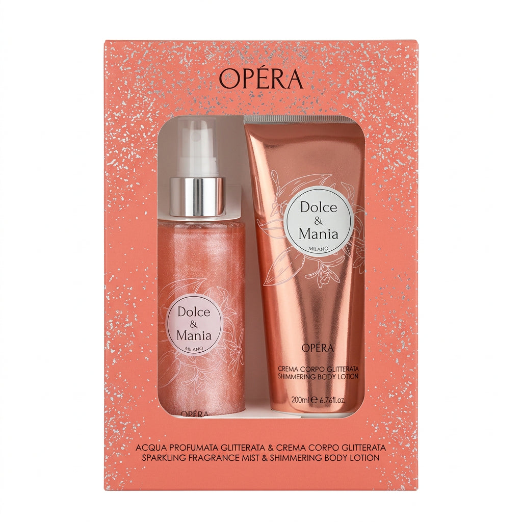 Dolce & Mania Opera Cofanetto Acqua Profumata 200ml + Crema Corpo 200ml - Professional Look