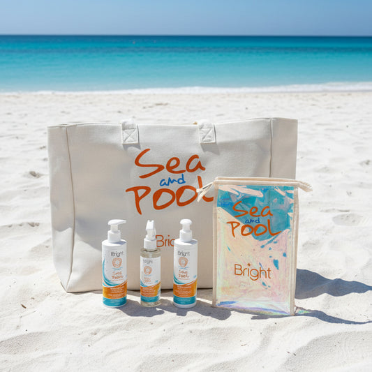 MELCAP KIT PROTEZIONE SOLARE SHAMPOO 250ML + MASCHERA 250ML + OLIO SPRAY 150ML+ IN REGALO BORSA MARE - Professional Look