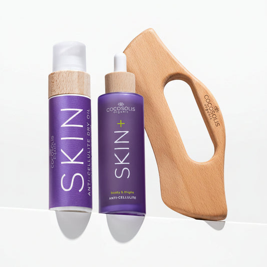 ANTI-CELLULITE THERAPY - SKIN+ ANTI-CELLULITE SERUM 100 ML - SKIN ANTI-CELLULITE DRY OIL 110ML -  BODY GUA SHA