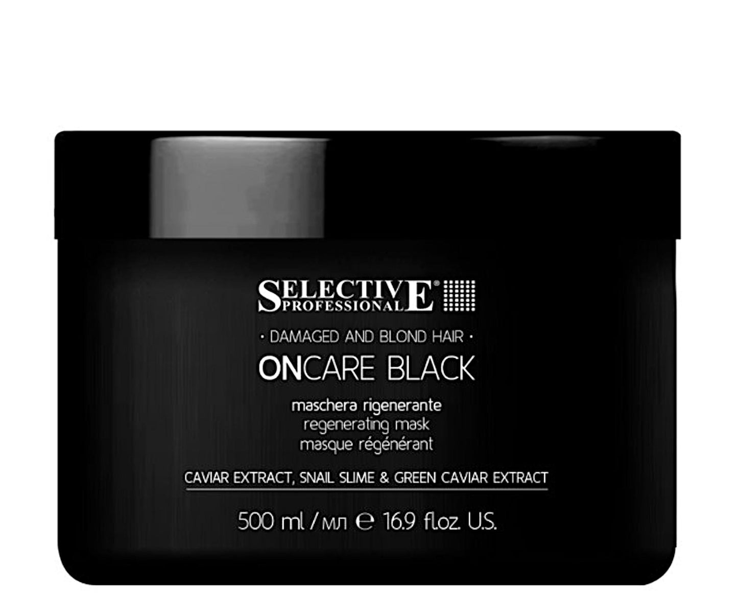 SELECTIVE DAMAGED AND BLOND HAIR ONCARE BLACK MASCHERA RIGENERANTE