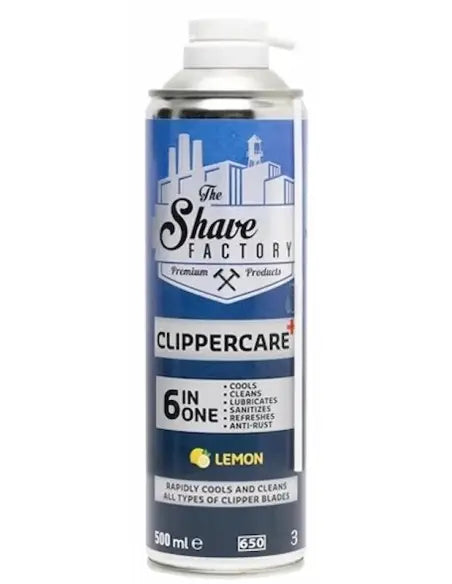 THE SHAVE FACTORY SPRAY PER TOSATRICI ELETTRICHE 6IN1 LEMON 500ml - Professional Look