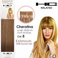 HC MILANO EXTENSION CON CHERATINA CIOCCHE NATURALI 50-55 CM