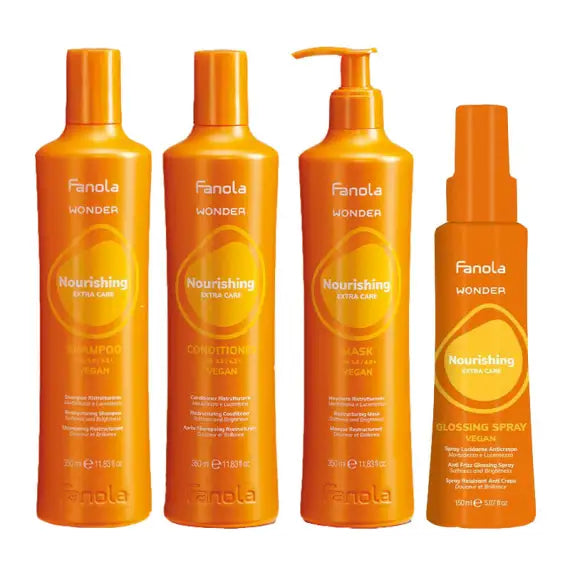 FANOLA KIT WONDER NOURISHING SHAMPOO 350ML+CONDITIONER 350ML+MASCHERA 350ML + MILK SPRAY 195ML