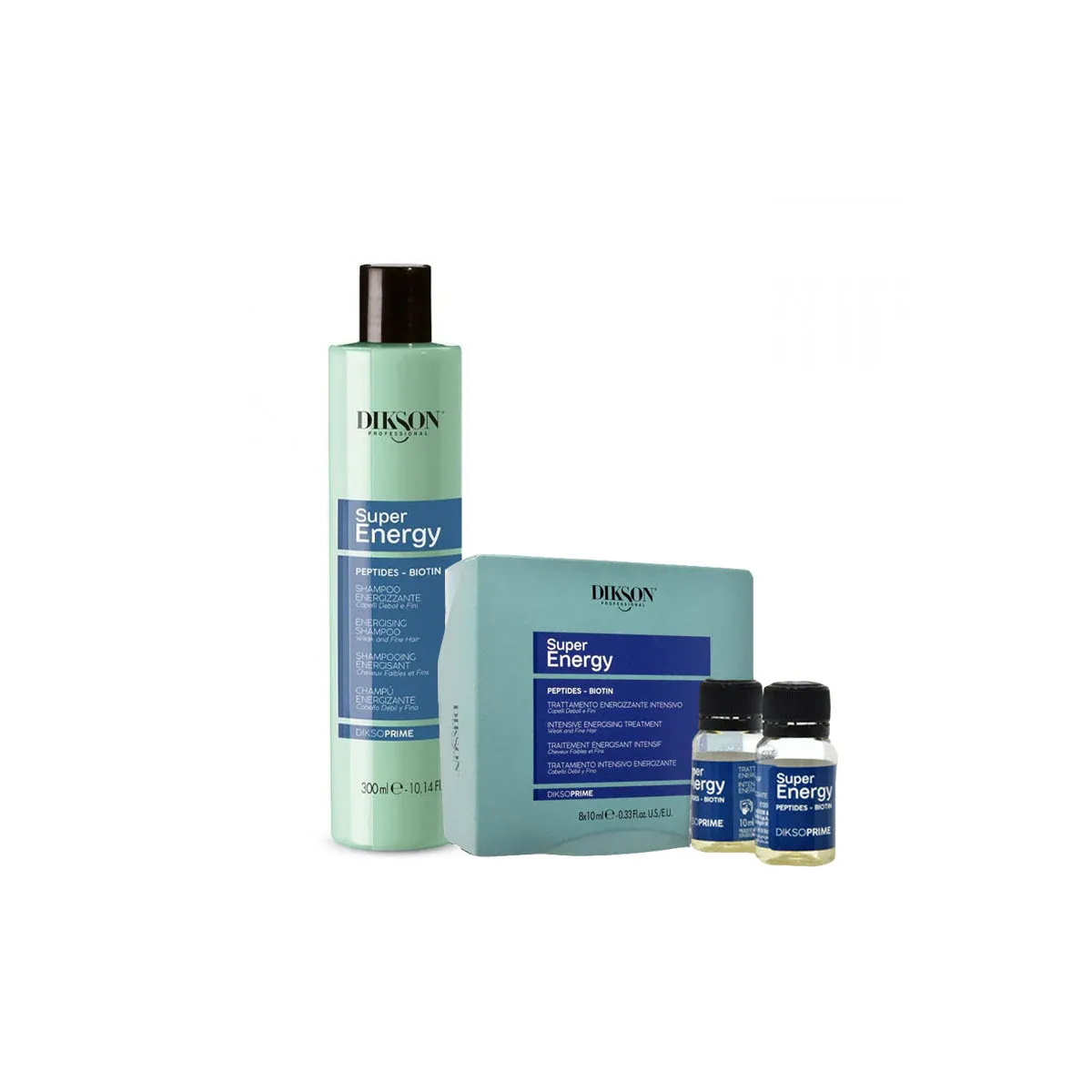 DIKSON KIT ENERGY SHAMPOO 300 + FIALE 8X10ML