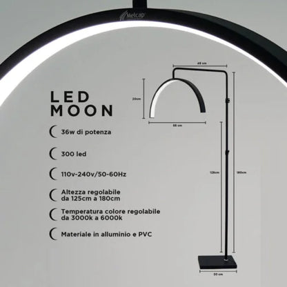 MELCAP LAMPADA LUNA CON PIEDOSTALLO - BIANCA
