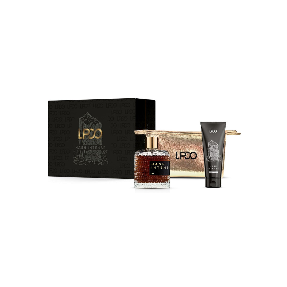 LPDO COFANETTO HASH INTENSE EAU DE PARFUM  + BAGNOSCHIUMA  - Corrispondenza Black Afghano By Nasomatto