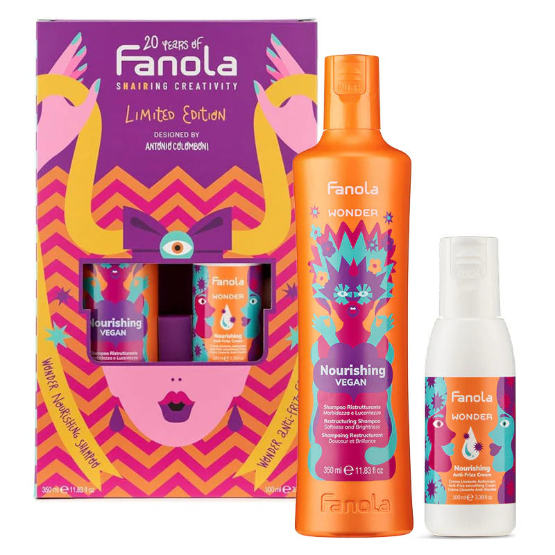 FANOLA SET SHAIRING CREATIVITY WONDER NOURISHING SHAMPOO 350ML + ANTI FRIZZ CREAM 100ML