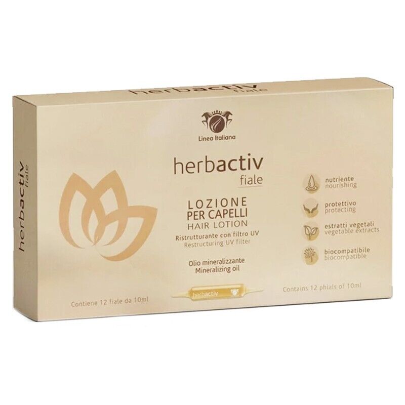 HERBACTIV FIALE LOZIONE PER CAPELLI RISTRUTTURANTE CON FILTRO UV 12X10ML