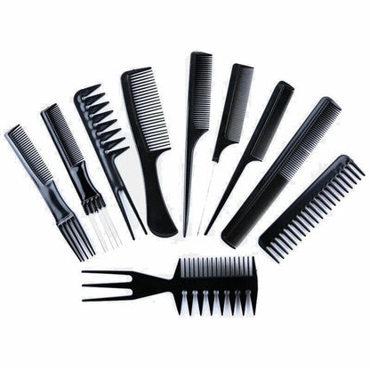HAIR CARE SET 10 PETTINI PROFESSIONALE BARBA E CAPELLI