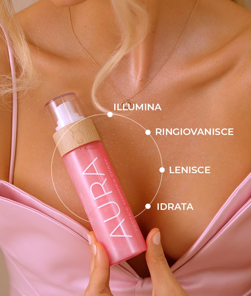 COCOSOLIS AURA PINK PEPTIDE SHIMMER SPRAY 100ML - Professional Look
