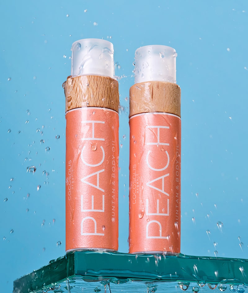 COCOSOLIS PEACH SUNTAN & BODT OIL 100ML - Professional Look