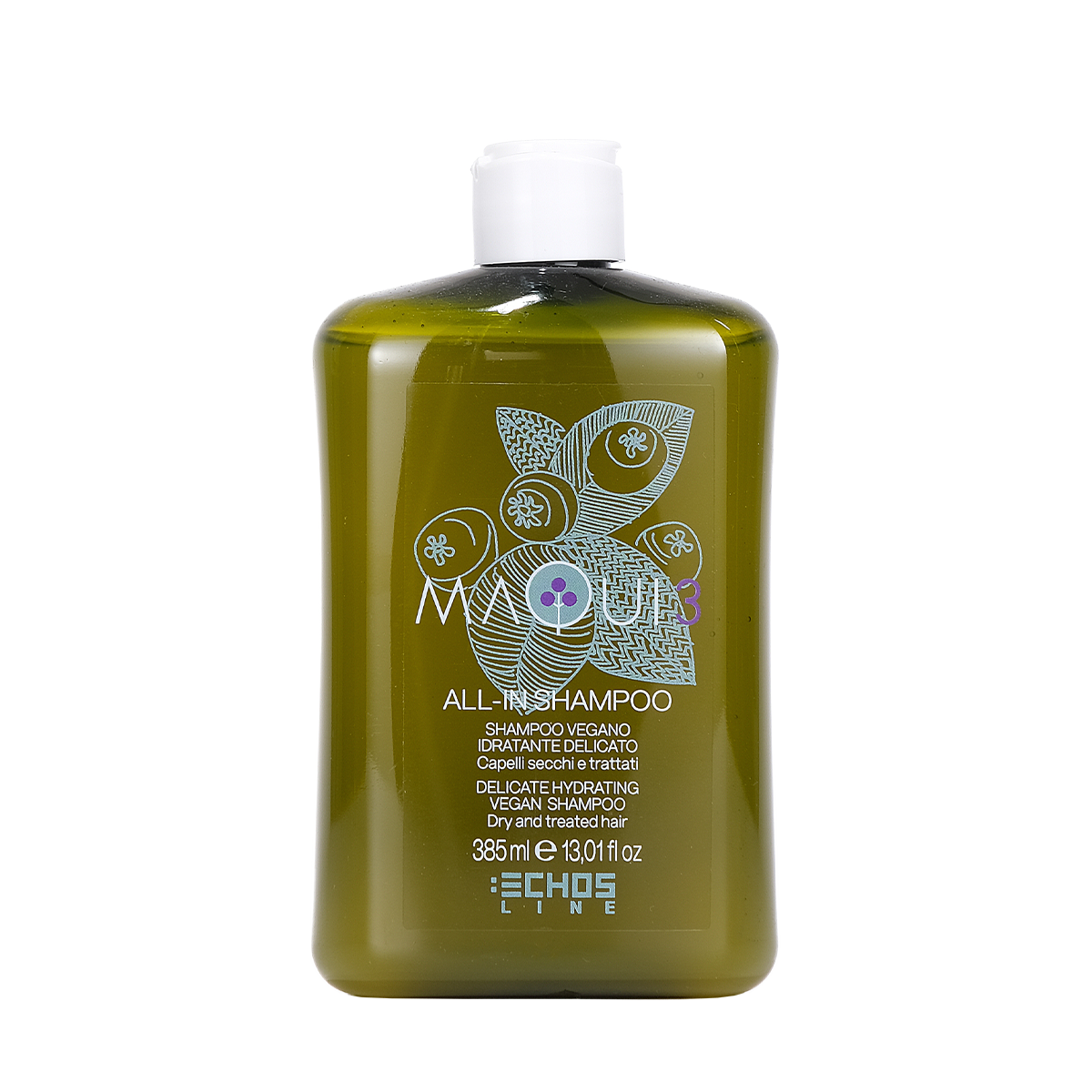 Shampoo vegano idratante delicato capelli secchi e trattati Maqui 3 - 385ml - Professional Look